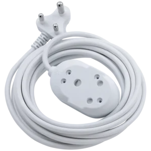 SWITCHED LIGHT DUTY Back To Back(BTB) EXTENSION LEADS 20M - WT