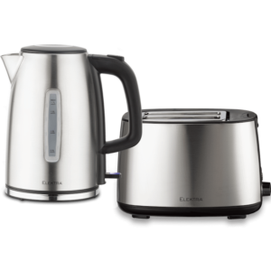Elektra Kettle and Toaster Breakfast Set - Stainless Steel