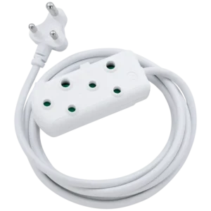 Switched Light-Duty Side-by-Side (SBS) Extension Leads 3m - WT