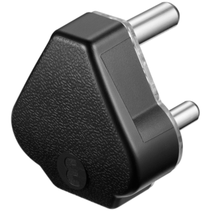 Ellies 16a Heavy-Duty Rubber Screw-on Plug Top - Black