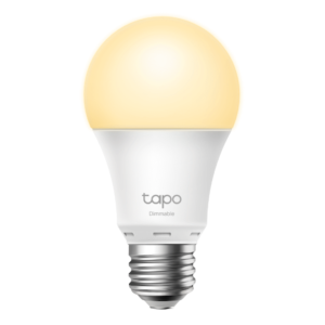 TP-Link Tapo L510E 8.7w Smart Wi-Fi Warm White Light Bulb, Dimmable, A60, E27