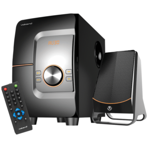 VolkanoX Comet Series 2.1 Speaker - Black with USB/Micro SD and Bluetooth