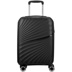 Travelwize Quartz PP 76cm 4-Wheel Spinner Luggage - Black