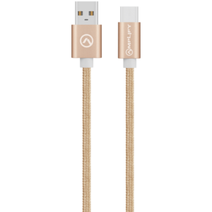 Bounce Cord Series Braided Micro USB Cable 2m - Champagne Gold