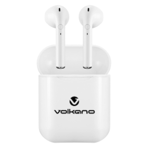Volkano Buds Plus Series TWS with Silicone - White