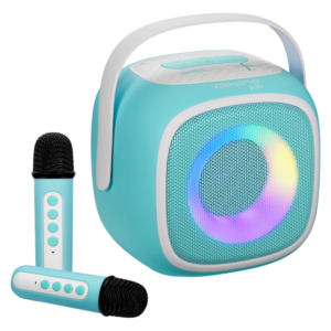 Volkano Kids SingMate Series Bluetooth Speaker with 2 Wireless Microphones - Mint