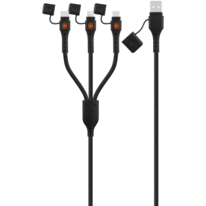 Rugged by Volkano Water- and Dust-Proof USB to 3-in-1 Cable - 1.2m