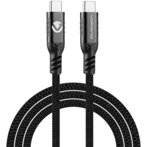 Volkano Weave Series 60w Magnetic Type-C Cable - Black