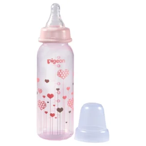 PIGEON FLEXIBLE BOTTLE STD NECK PINK 240ML