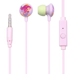 Volkano Kiddies Series Earphones with Keychain - Mermaid