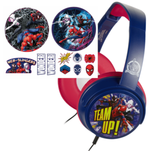 Marvel Spider-Man Auxiliary Headphones with Stickers