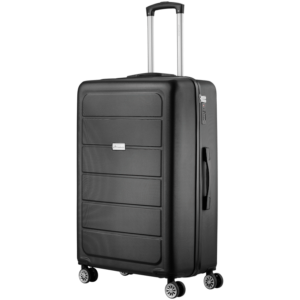 Travelwize Maple ABS 75cm 4-Wheel Spinner Luggage - Black