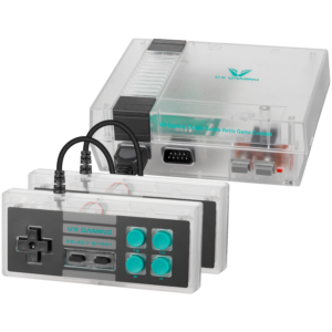 VX Gaming Classic 2.0 Series Game Station with 2 Controllers - Clear