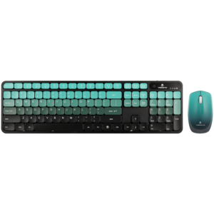Volkano Prism Series Bluetooth Wireless Keyboard and Mouse - Teal