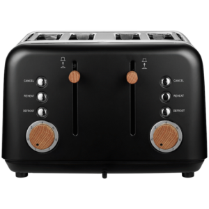 Boden Stark Anson Collection 4-Slice Stainless Steel Toaster - Black