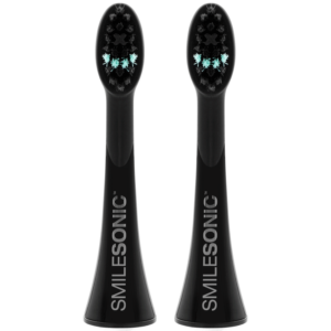 2 Replacement toothbrush heads - Black