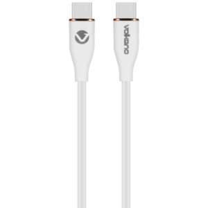 Volkano Flexi Series Type-C to Type-C 1.5m 60w - White