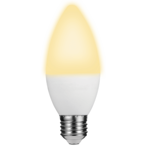 Switched 5w Candle LED Light Bulb E27 - Warm White