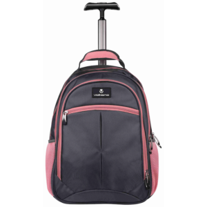 Volkano Orthopaedic Trolley Backpack 35l - Dark Grey/Pink