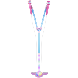 Disney Frozen Double Karaoke Mic Stand with Colourful Lights