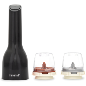 Finamill Battery-Operated Grinder - Midnight Black