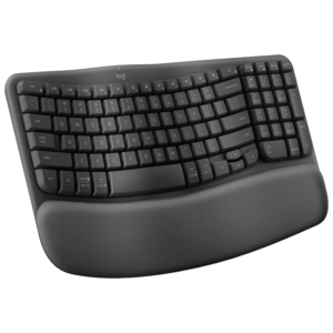 Logitech(R) Wave Keys Wireless Ergonomic Keyboard - Graphite