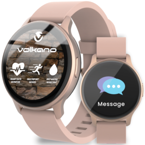 Volkano Active Tech Trend series Watch with heart rate monitor - Gold