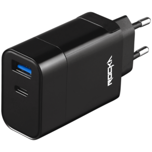 Rocka Rapid Series QC3.0 + PD Wall Charger, 18w, with Cable