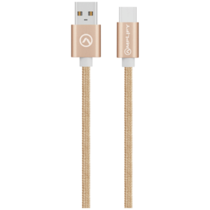 Amplify Linked Series Braided USB Type-C Cable 2m - Champagne Gold