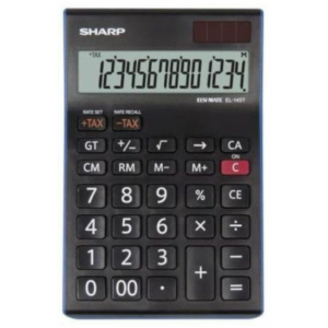 Sharp EL-145T Desk Calculator - 14 Digit Tax