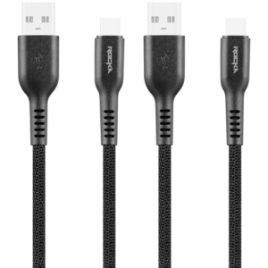 Rocka Quadro Series Type-C 4-Pack Cables - Black