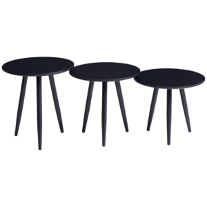 Everfurn Wooden Finish 3 - Piece Monaco Coffee Table