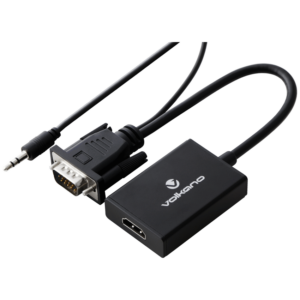 Volkano Append series VGA male to HDMI female converter, 10cm cable, with Sound