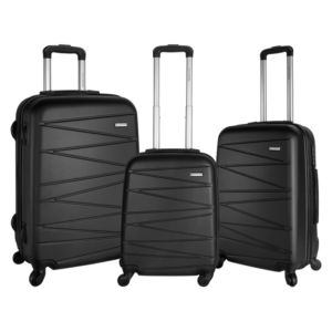 Destinations Capri series 3 Piece Trolley Luggage Set - dark grey