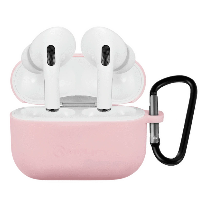 Amplify Note X Series TWS Earphones - White Case + Pink Cover - Image 9