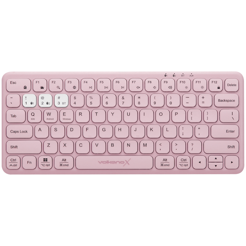 VolkanoX Blaze Bluetooth Wireless Keyboard and Mouse Combo - Rose - Image 10