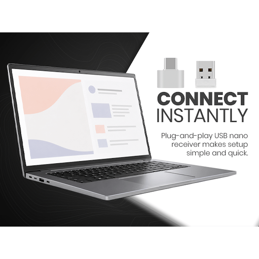 Volkano Chrome Series Wireless Mouse - Gray - Image 17