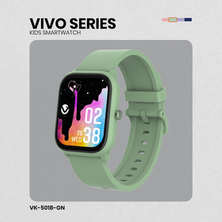 Volkano Vivo Series Kids Smart Watch - Sage Green - Image 10