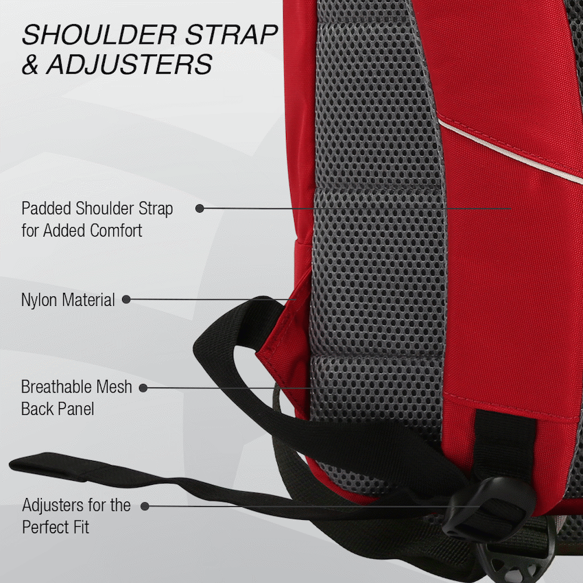 Kingsons Arrow Series Laptop Backpack Red - Image 10