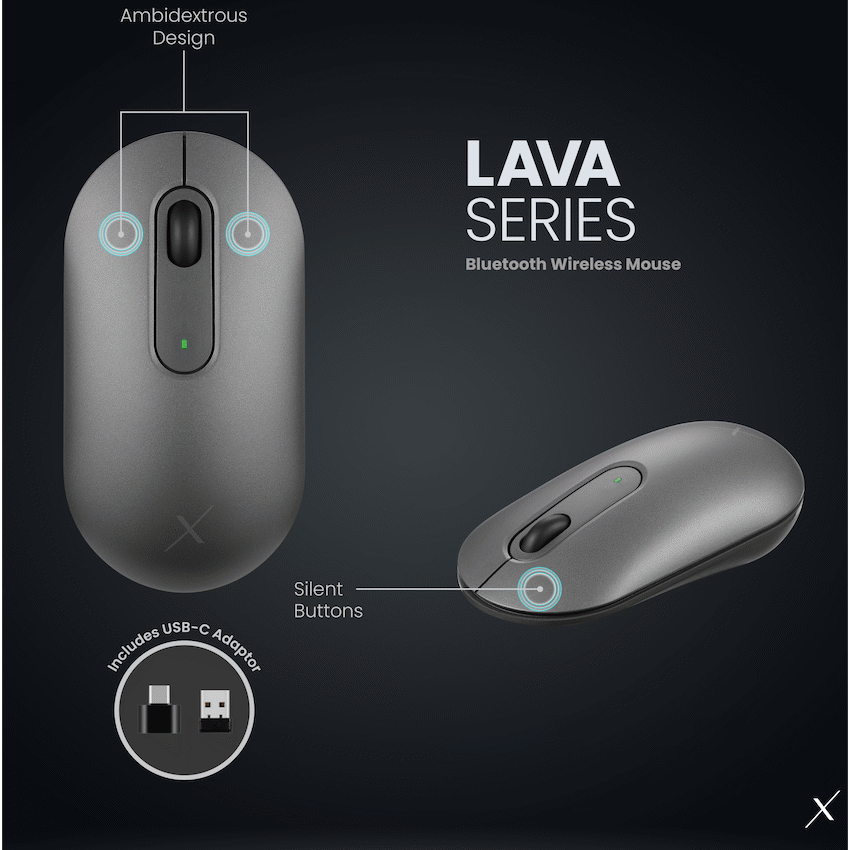 VolkanoX Lava Bluetooth Wireless Mouse - Gunmetal - Image 11