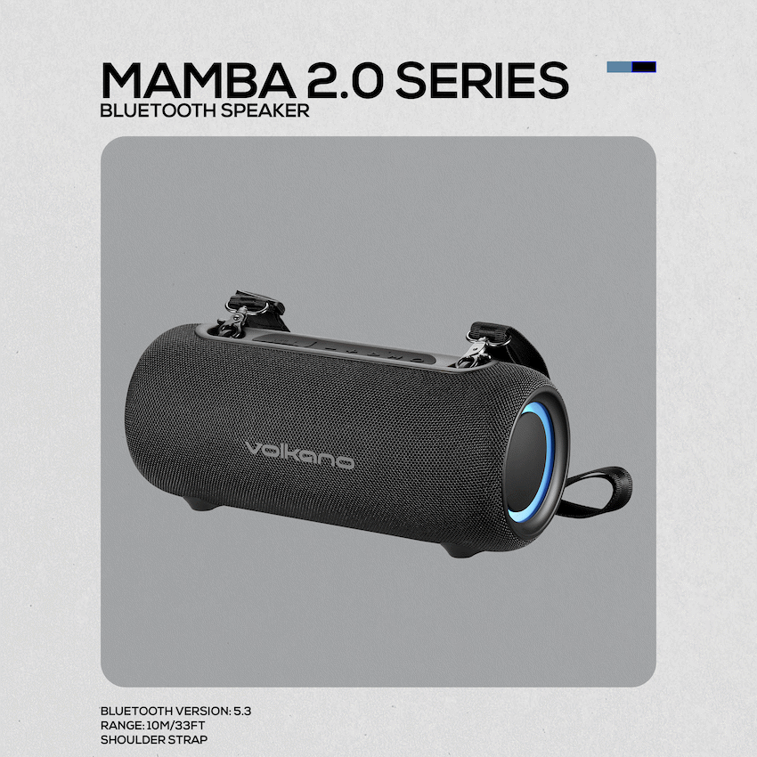 Volkano Mamba 2.0 Series Bluetooth Speaker - Black - Image 11