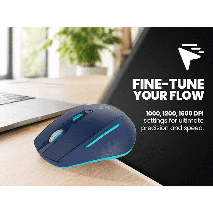 Volkano Chrome Series Wireless Mouse - Blue - Image 12