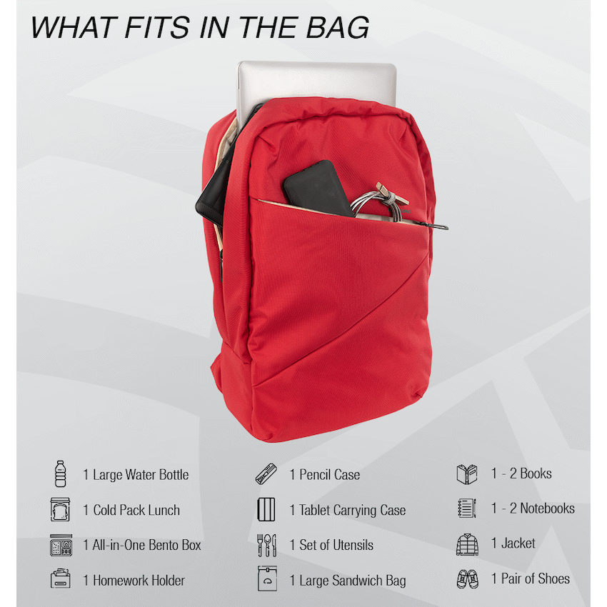 Kingsons Arrow Series Laptop Backpack Red - Image 12