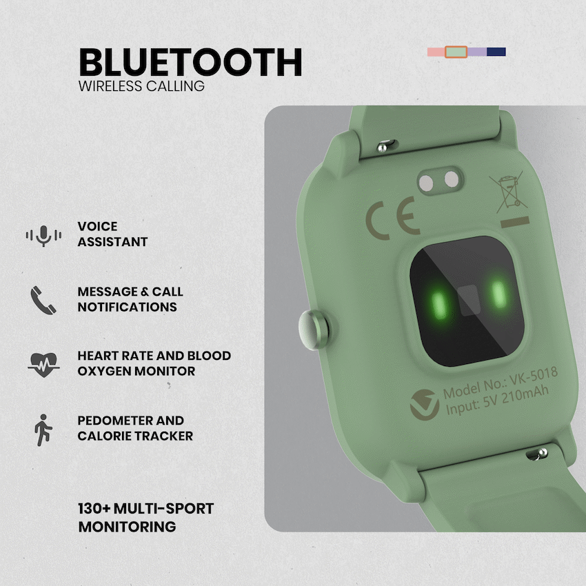 Volkano Vivo Series Kids Smart Watch - Sage Green - Image 12