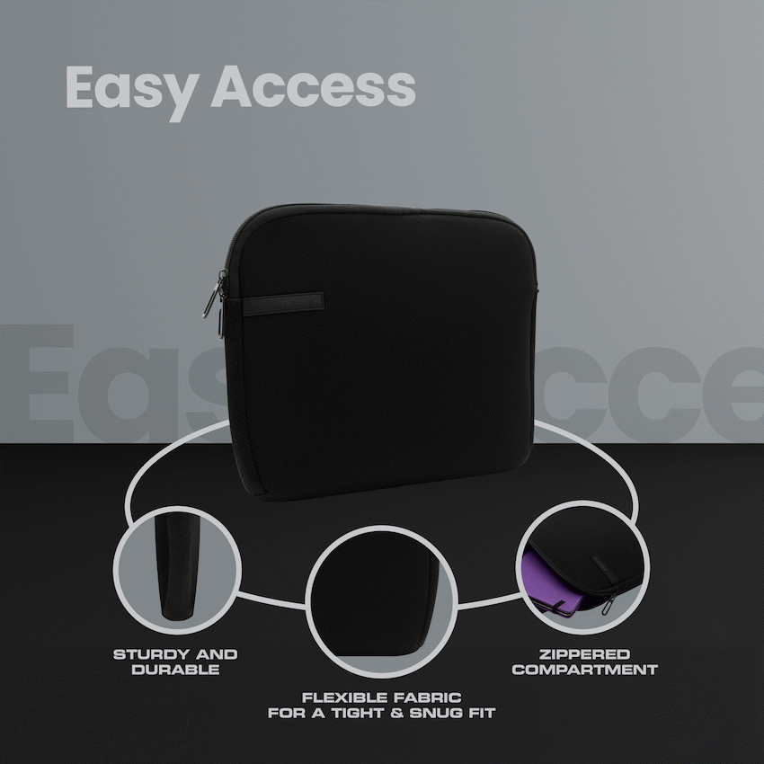 Volkano Wrap series 13.3" Laptop sleeve Black - Image 11