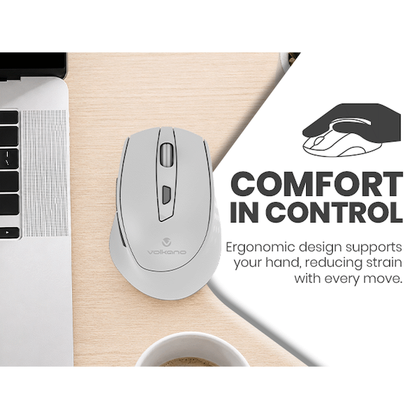 Volkano Chrome Series Wireless Mouse - Gray - Image 11