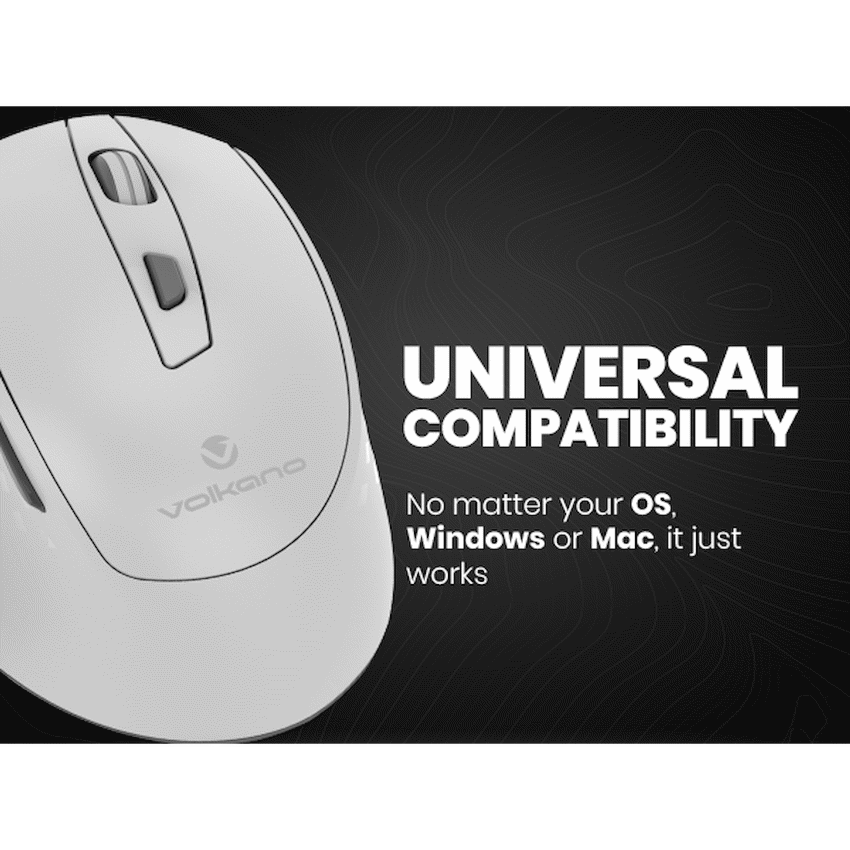Volkano Chrome Series Wireless Mouse - Gray - Image 12