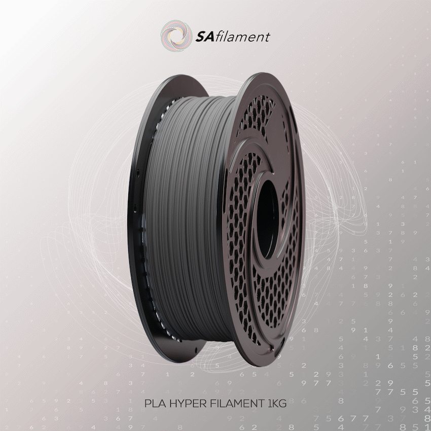 SA Filament PLA Hyper Filament 1kg - Dark Grey - Image 15