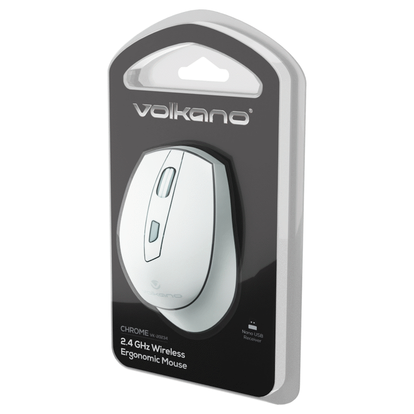 Volkano Chrome Series Wireless Mouse - Gray - Image 15