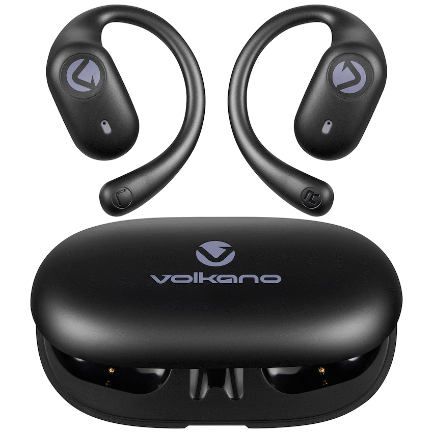 Volkano Stride 2 Air Conduction True Wireless Earphones - Black - Image 2